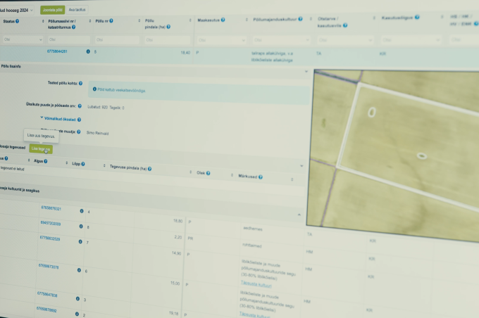 PRIA e-põlluraamatusse lisandus mitu kauaoodatud täiendust, mis valmisid kasutajate tagasiside põhjal. Uuendused muudavad saagikuse andmete sisestamise lihtsama