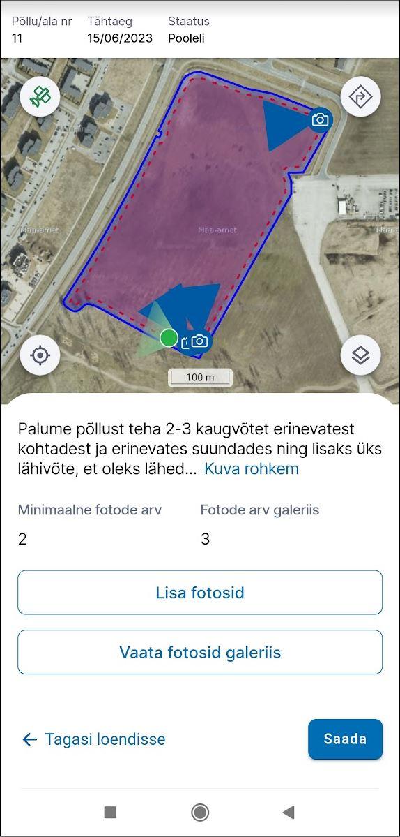 Kaardivaade tehtud fotodega