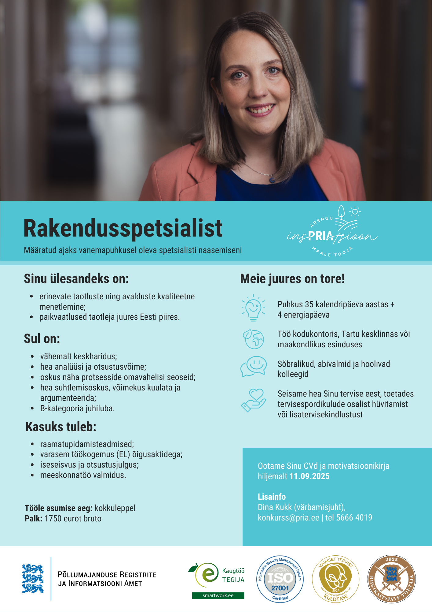 Rakendusspetsialist (määratud ajaks)